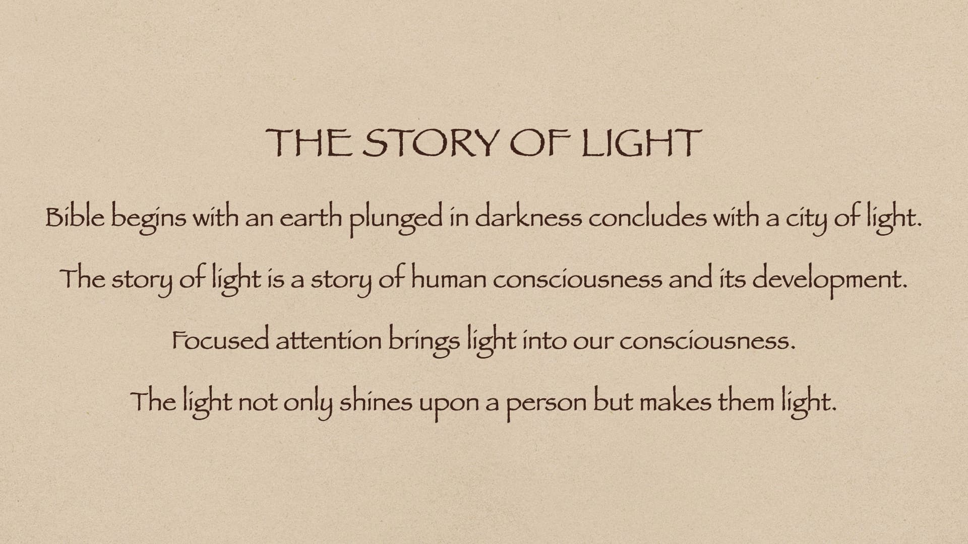 The Story of Light